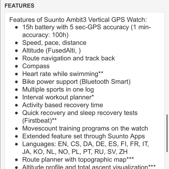 Suunto Ambit3 Vertical - Picture 5 of 14